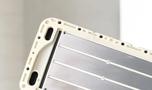 Close-up of the K8’s platinum-coated titanium electrolysis plates